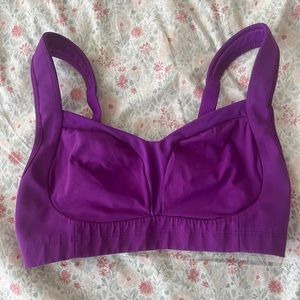 Lululemon adjustable sweetheart neckline Bra/ sports bra bright purple